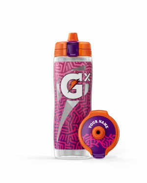 Gatorade Gx Exclusive Water Bottle Bundle 30oz Fractal Magenta | QY6201548