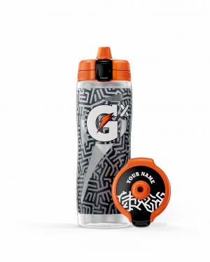 Gatorade Gx Exclusive Water Bottle Bundle 30oz Fractal Graphite | UI5167438