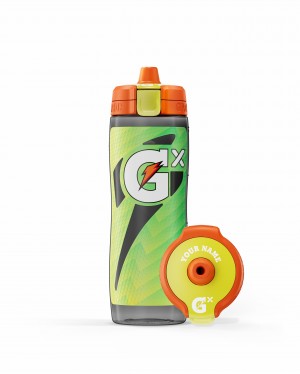 Gatorade Gx Momentum Water Bottle Bundle 30 oz Neon Green | LN4251368