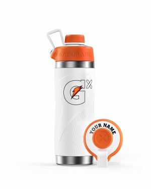 Gatorade Gx Stainless Steel Bottle Bundle 32oz White | ZI3857024