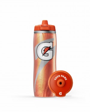 Gatorade Insulated Squeeze Personalized Water Bottle Bundle 30oz Orange | ZB6740813