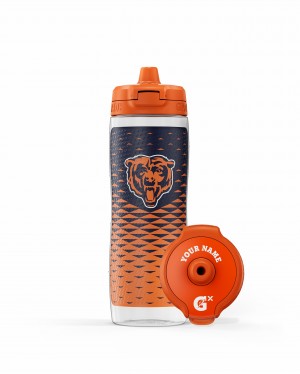 Gatorade NFL Gx Water Bottle Bundle 30 oz Chicago Bears | RS1827639