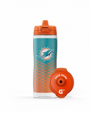 Gatorade NFL Gx Water Bottle Bundle 30 oz Miami Dolphins | HS2564901