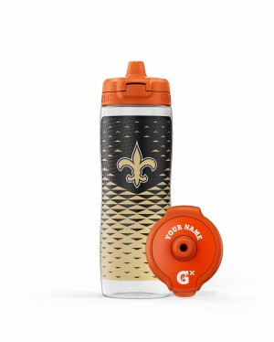 Gatorade NFL Gx Water Bottle Bundle 30 oz New Orleans Saints | OQ9512083