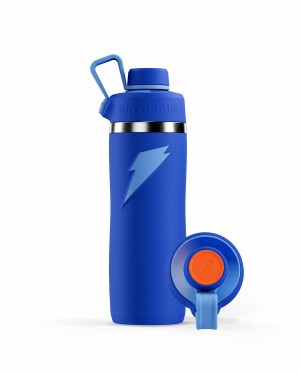 Gatorade Overtime Stainless Steel Water Bottle (Screw Cap) Bundle 22oz Blue | QA5013248