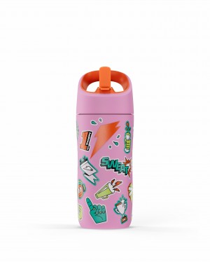 Gatorade Rookie Stainless Steel Water Bottle 12oz Pink | NH3697420