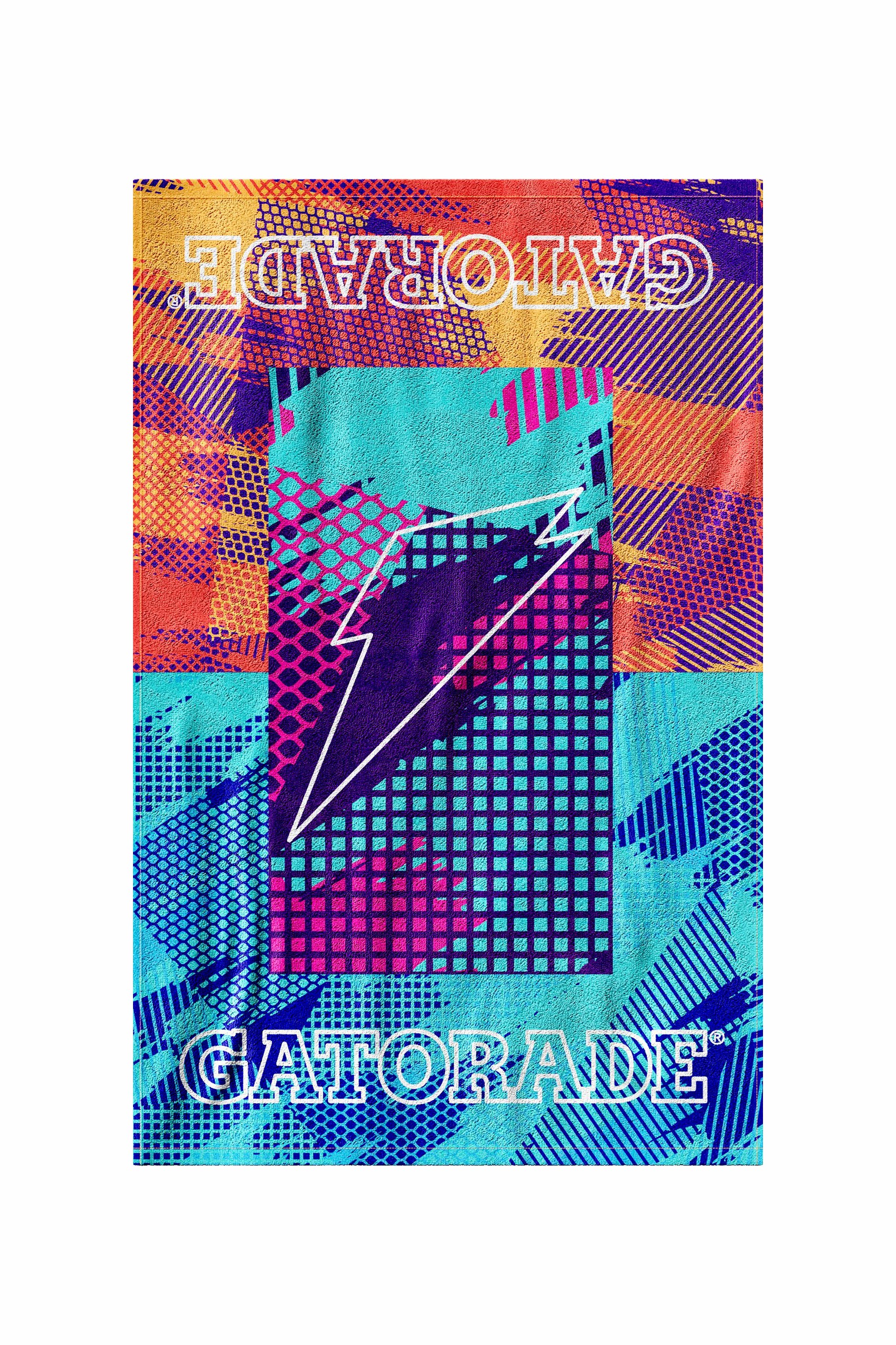 Gatorade Glitched Towel Frosted Berry | GX4523761