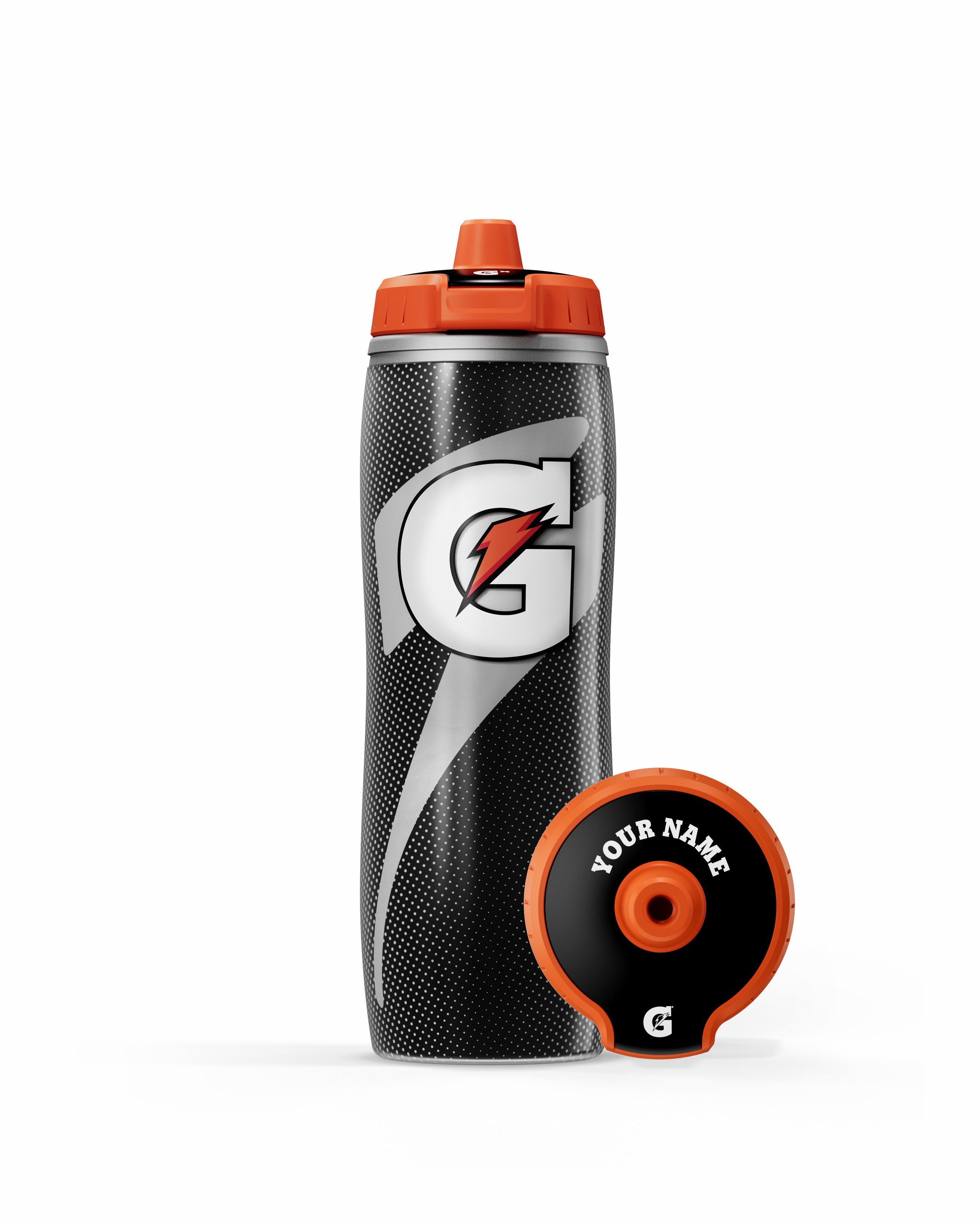 Gatorade Insulated Squeeze Personalized Water Bottle Bundle 30oz Black | PR4018529