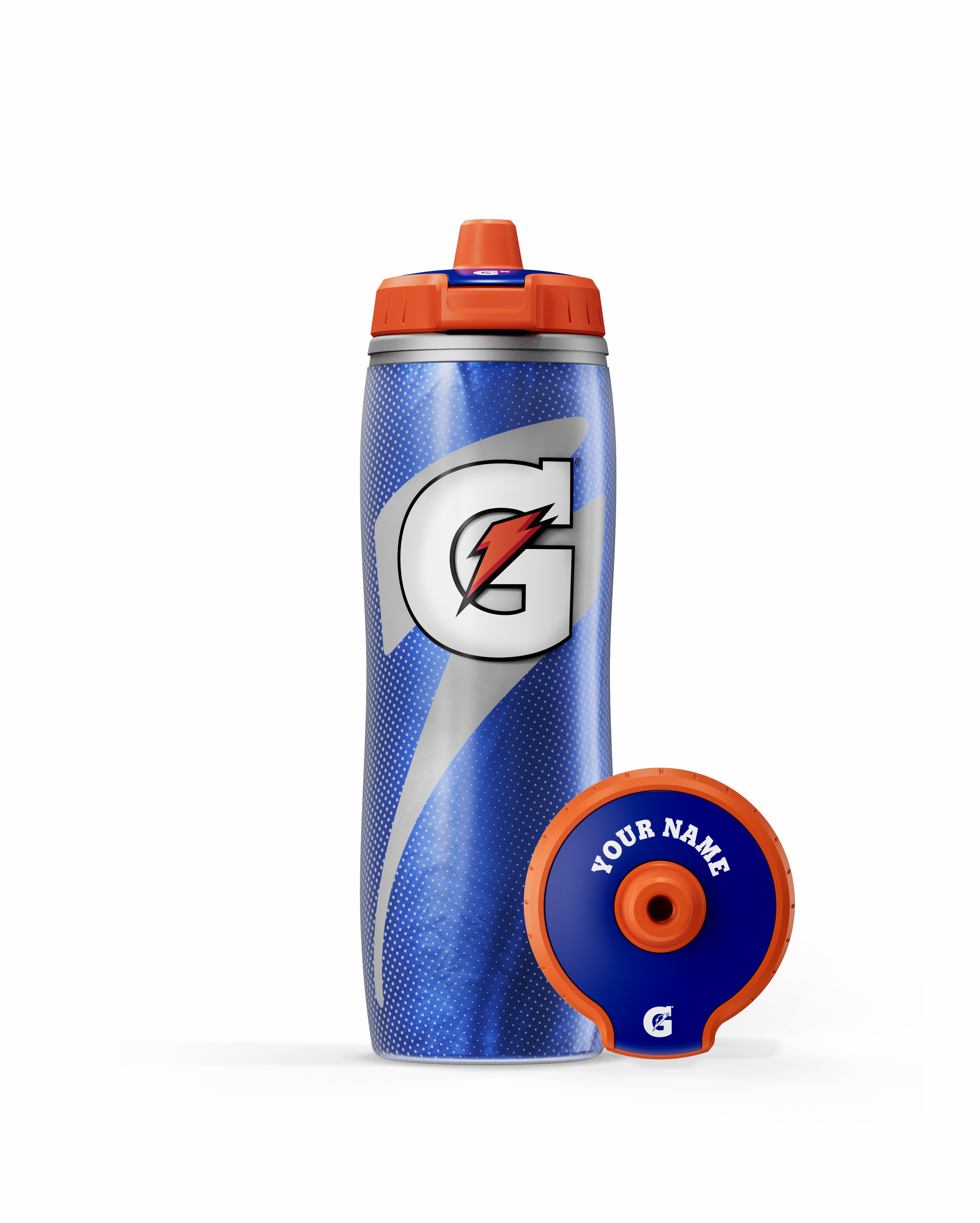 Gatorade Insulated Squeeze Personalized Water Bottle Bundle 30oz Blue | JB9841756