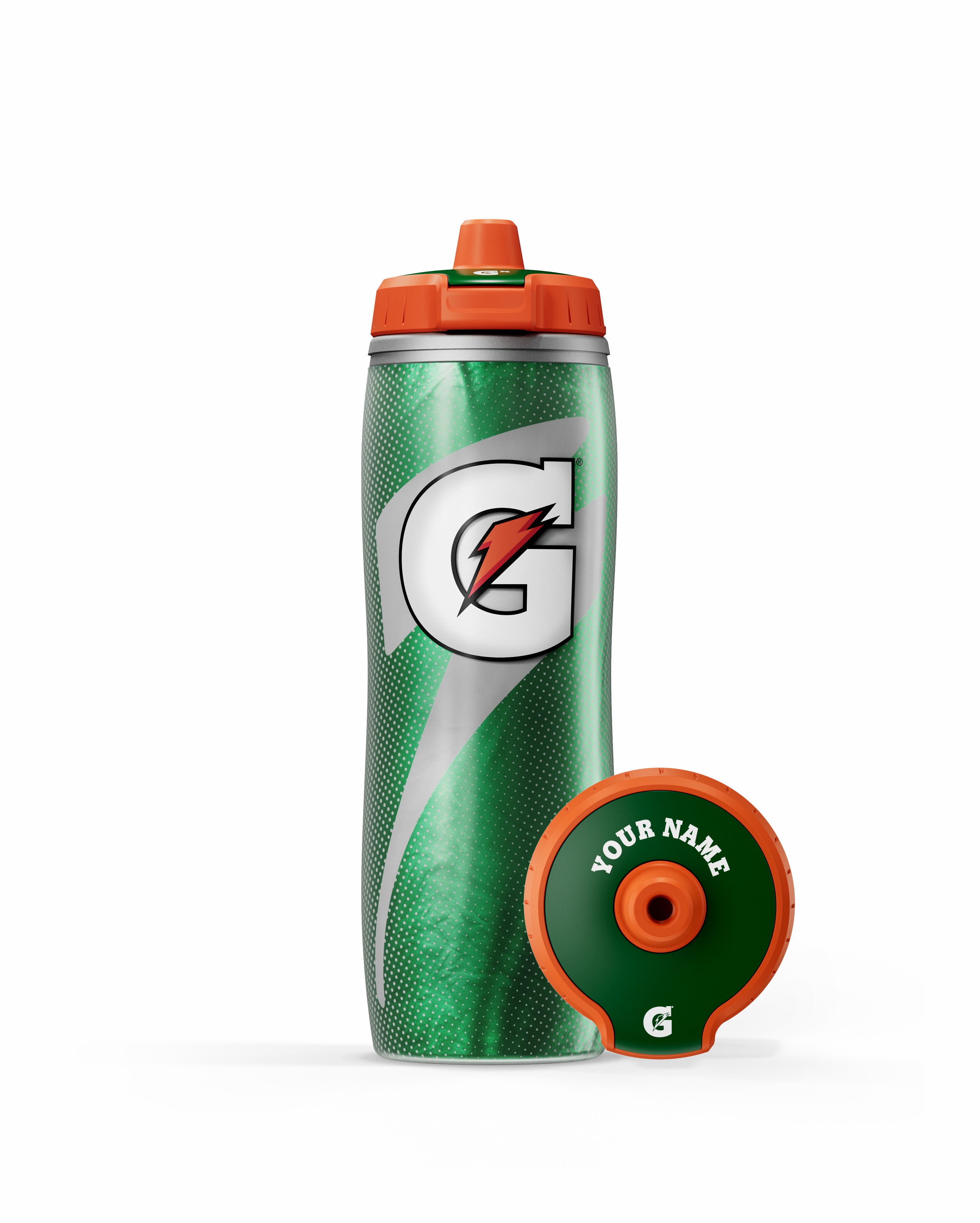 Gatorade Insulated Squeeze Personalized Water Bottle Bundle 30oz Green | RX2754963