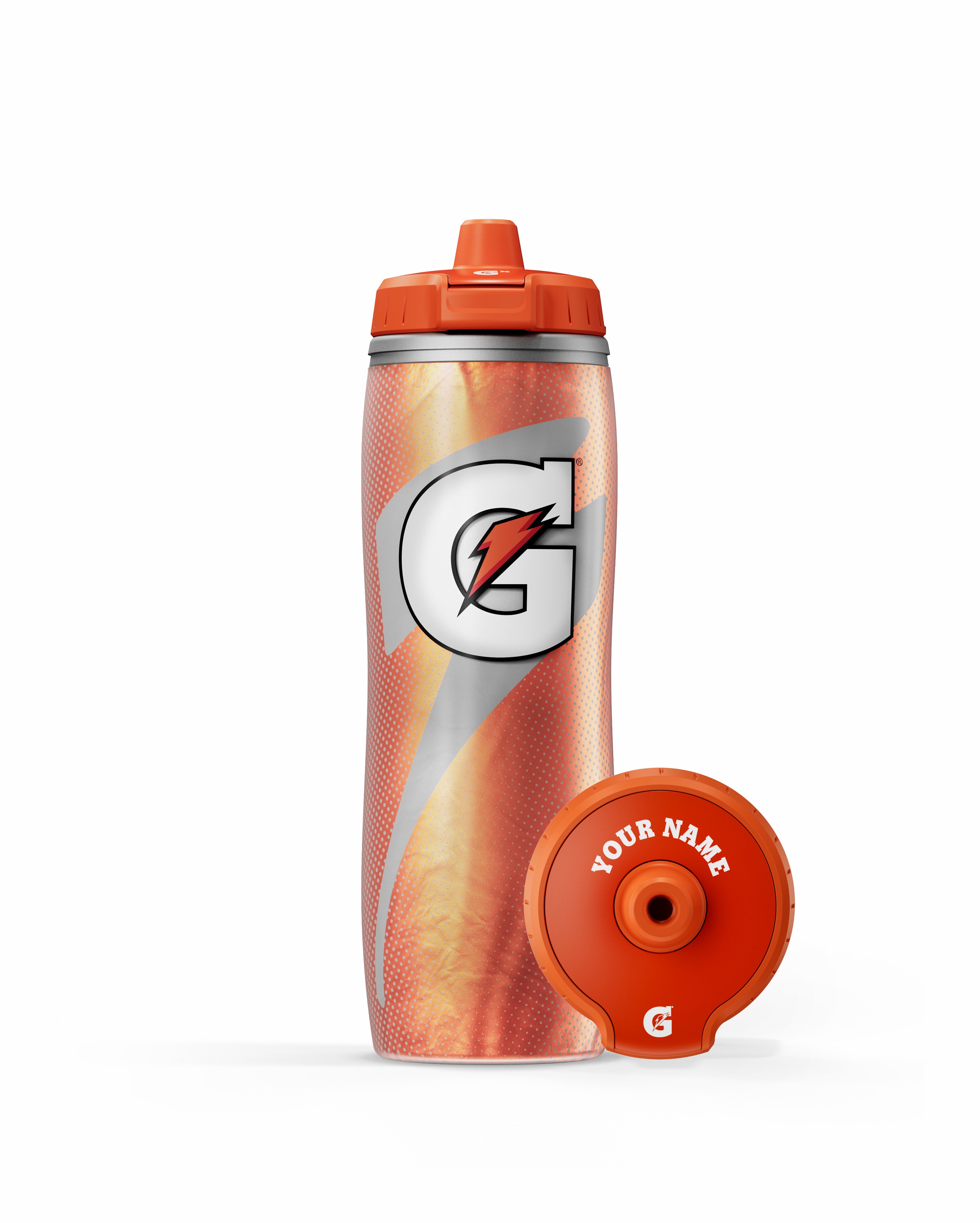 Gatorade Insulated Squeeze Personalized Water Bottle Bundle 30oz Orange | ZB6740813