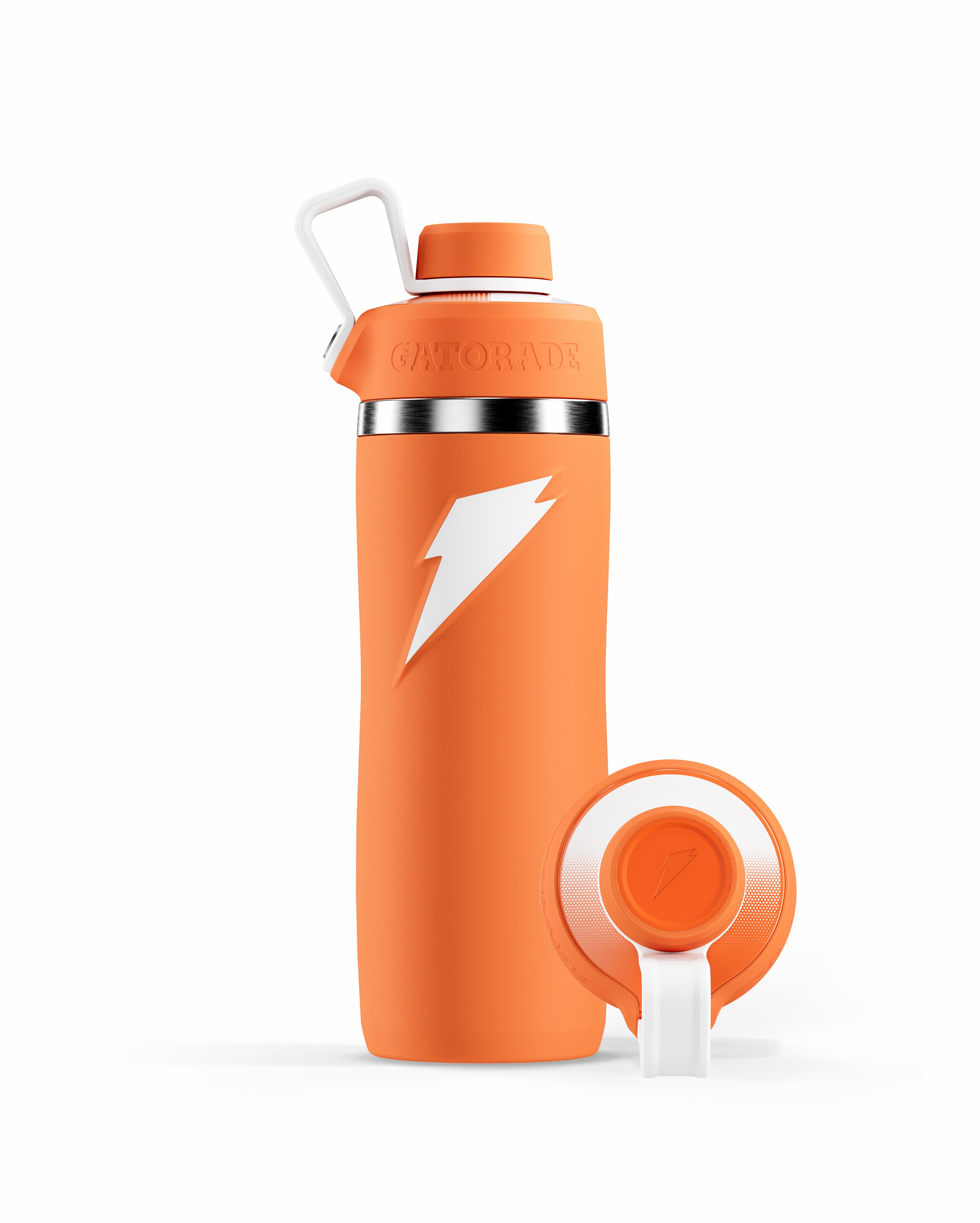 Gatorade Overtime Stainless Steel Water Bottle (Screw Cap) Bundle 22oz Orange | GB0427918