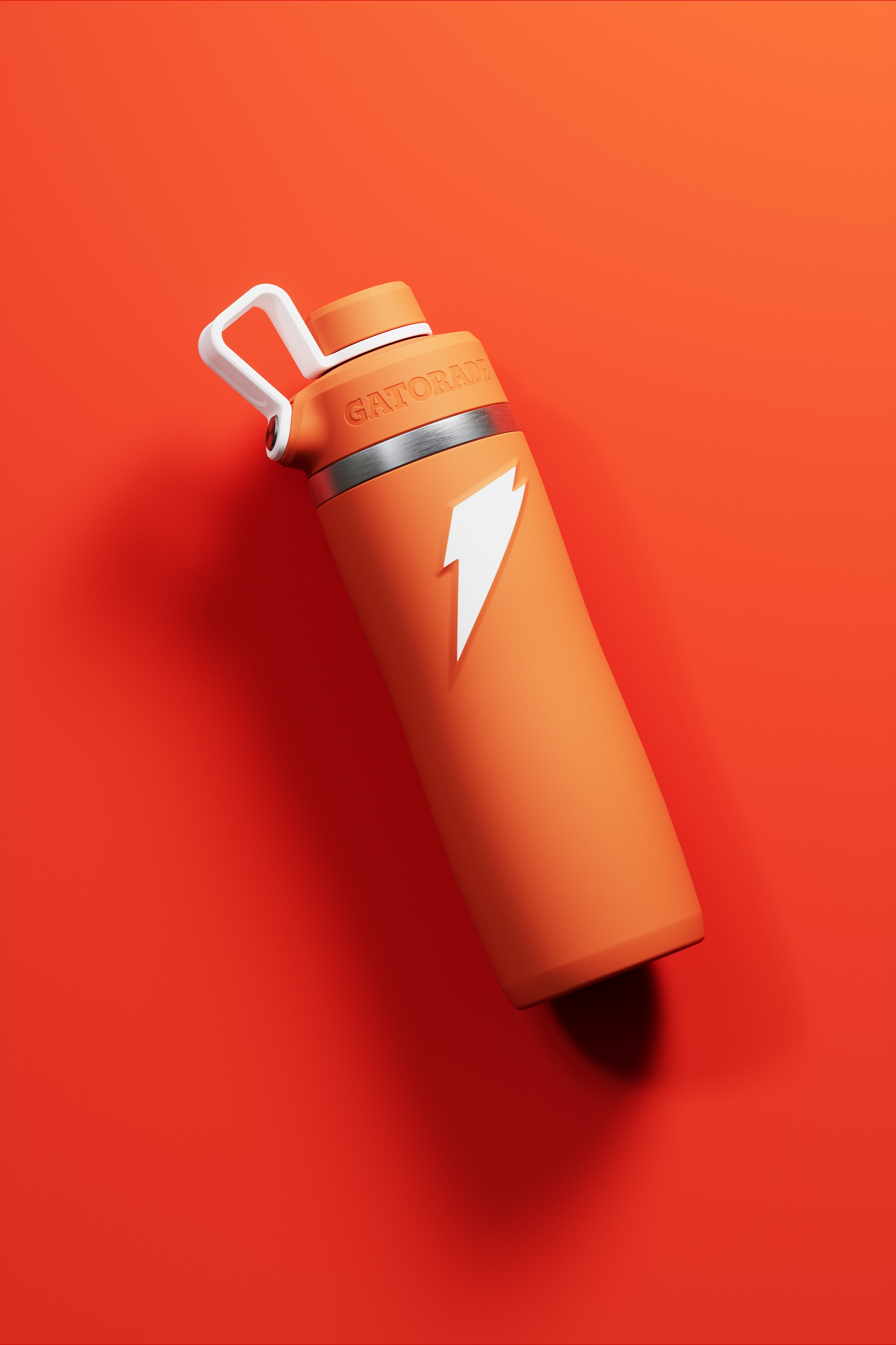 Gatorade Overtime Stainless Steel Water Bottle (Screw Cap) Bundle 22oz Orange | YZ2754861