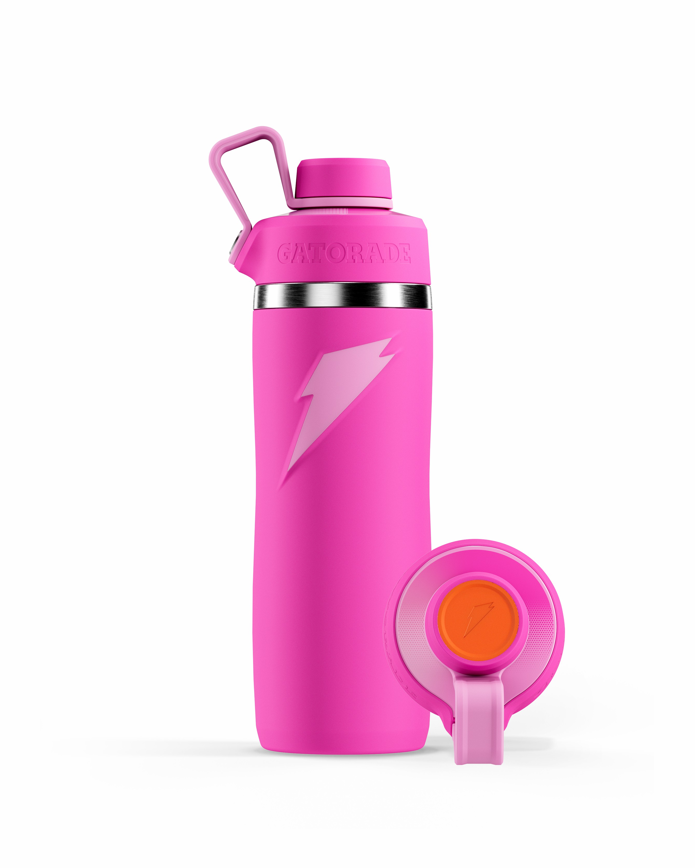 Gatorade Overtime Stainless Steel Water Bottle (Screw Cap) Bundle 22oz Pink | MS5106329